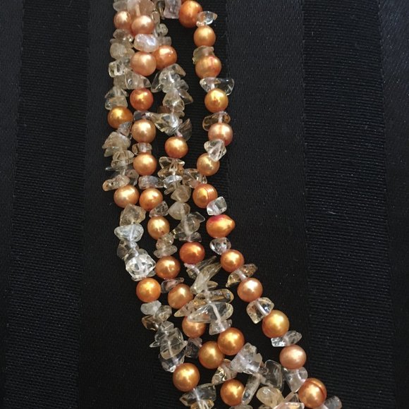 Ross Simons Twisted 6-6.5mm Gold Pearl Necklace - Picture 5 of 11